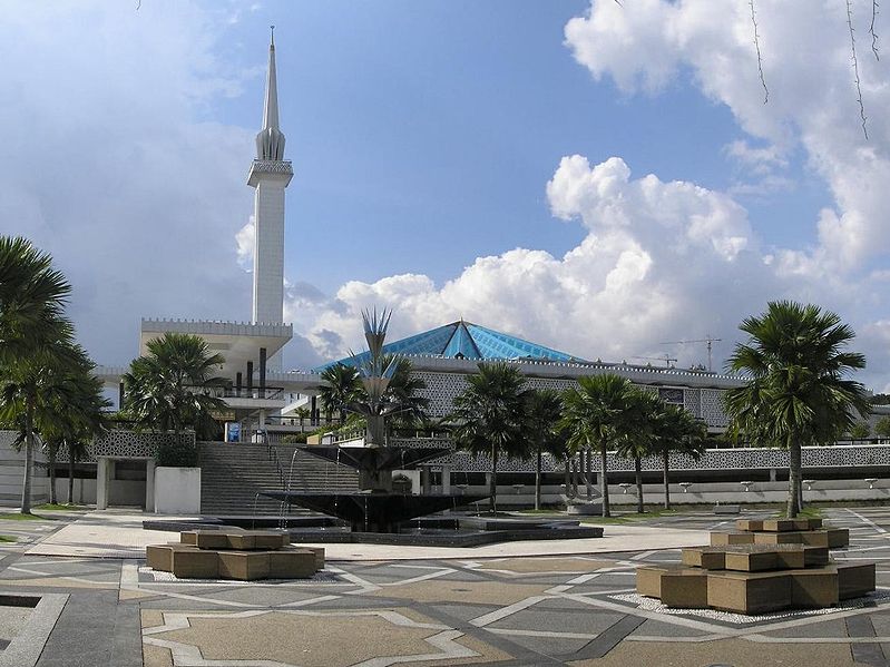 Malaysia national mosque premises.