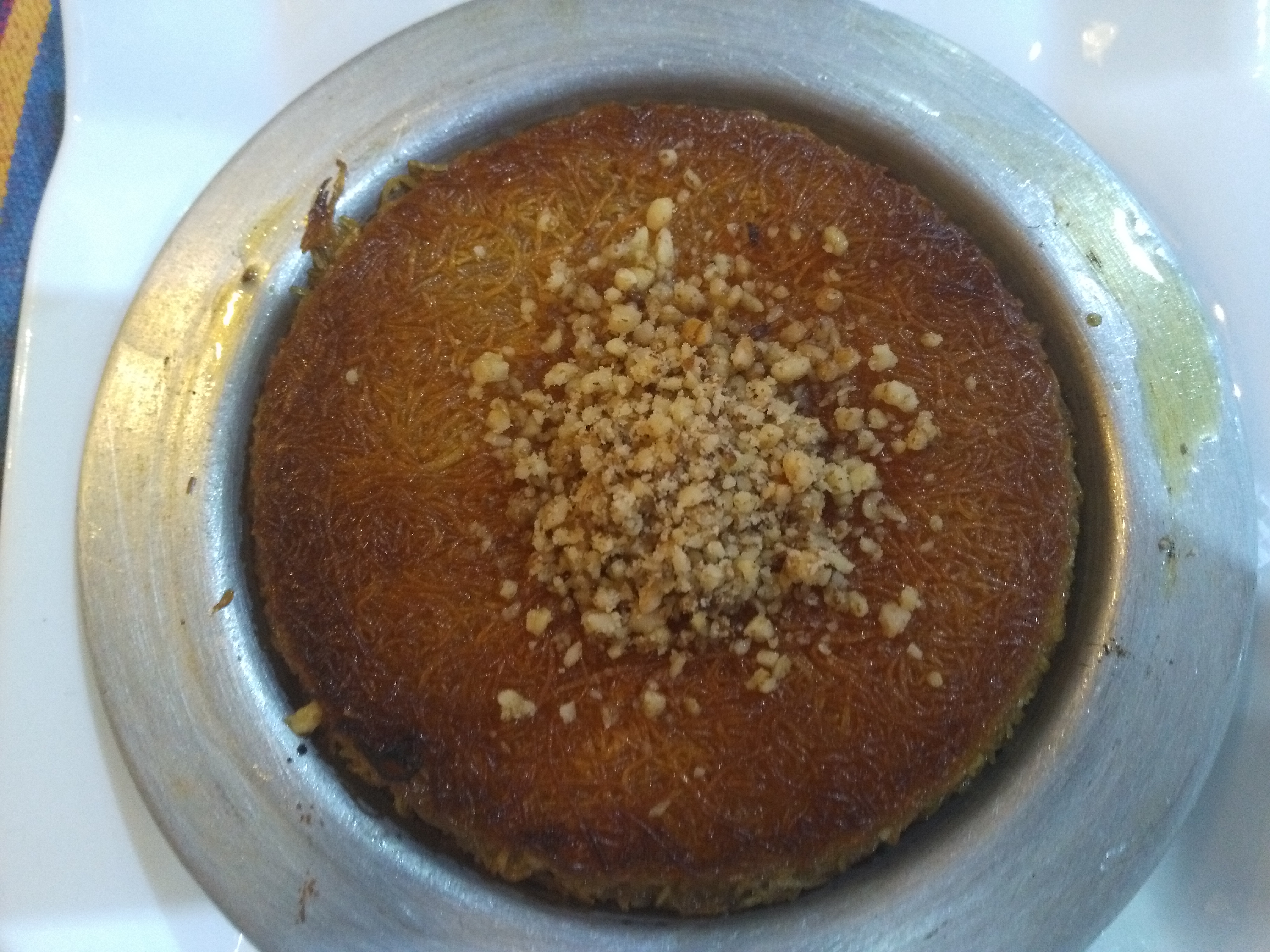 Hatay Künefe - a Turkish dessert that curiously resembles jorda shamai.