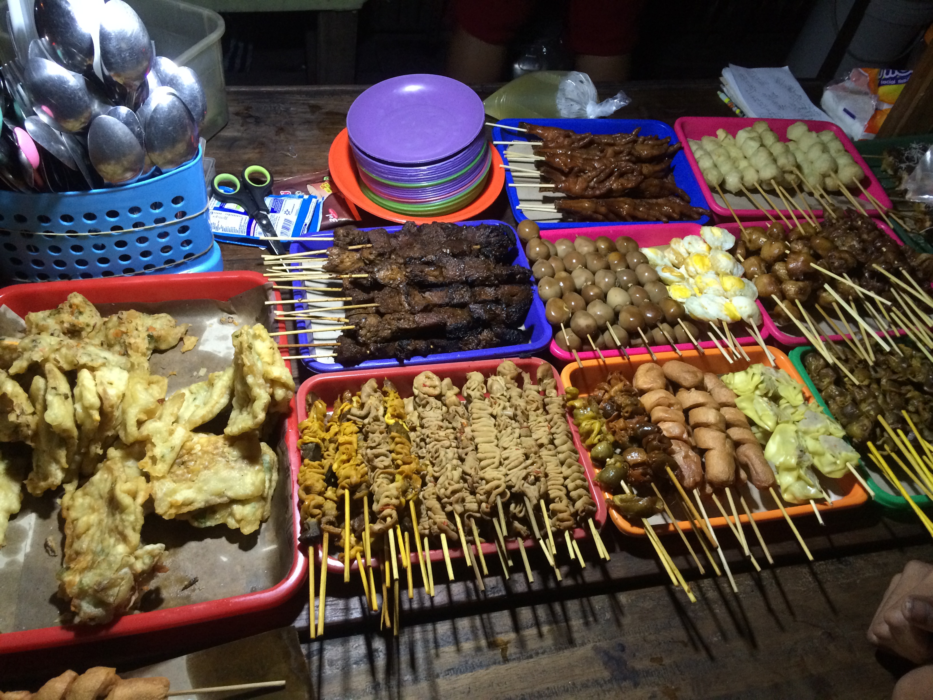 Typical satay stand in Surakarta, Central Java.