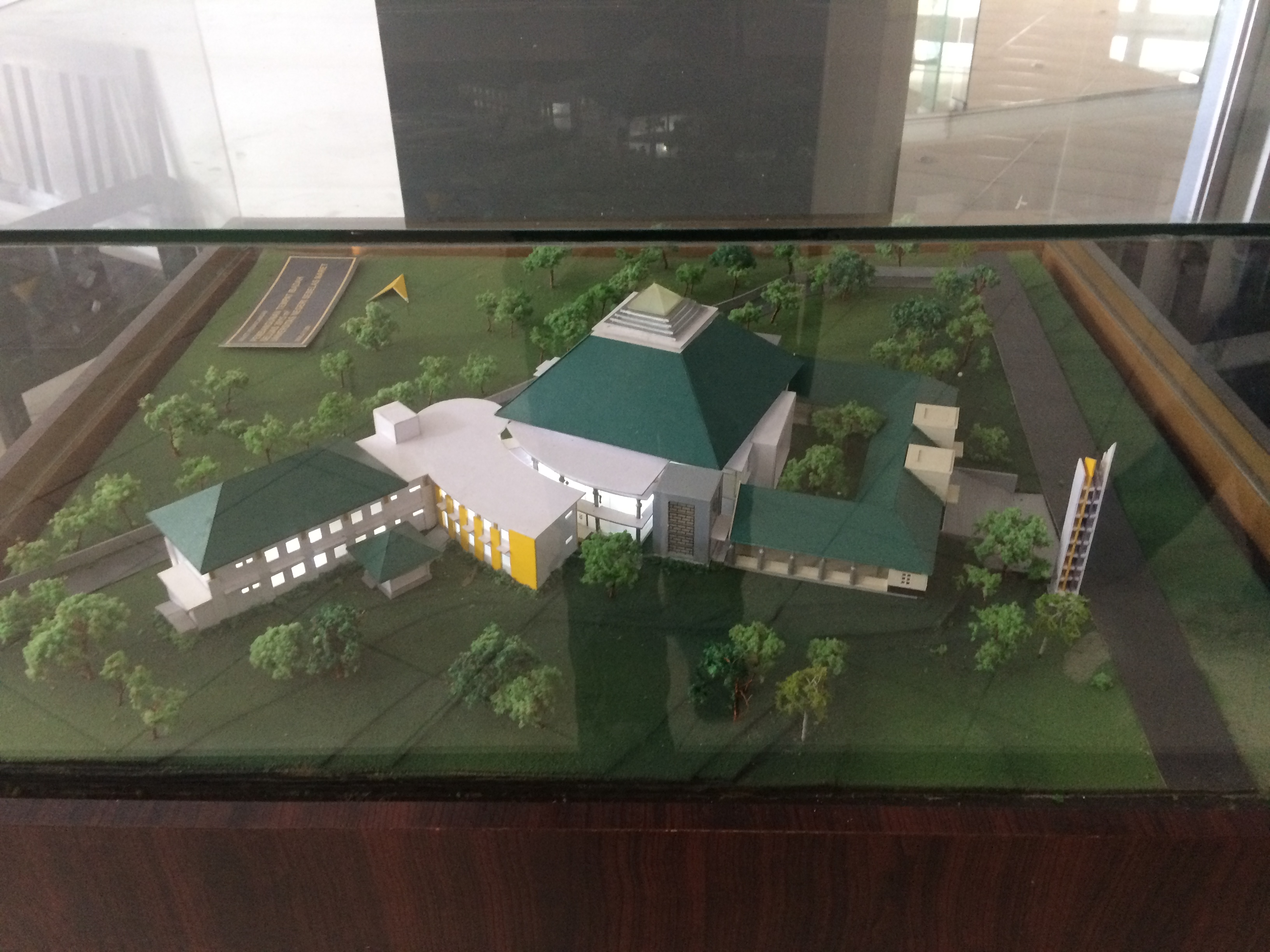 A miniature of the UNS campus in Professor Yoyo's office.