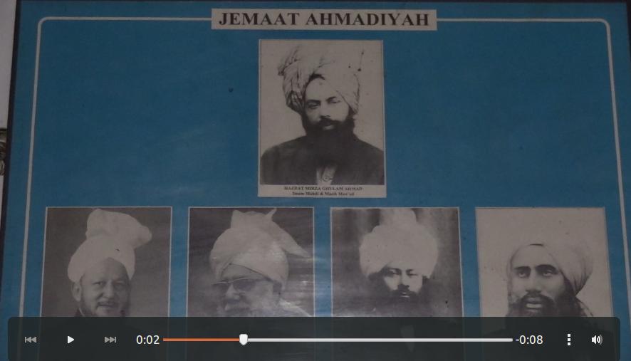The Ahmadiya lineage hanging on one of Pak Suhadi's living room walls.
